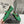ALAIA PEARL MARY JANE SHOES IN EMERALD GREEN LAMBSKIN