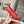 dot sole walk mocassin red calfskin