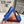 dot sole walk mocassin blue calfskin