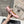 Alaila Biker Ballet Flats In Light Pink Cowhide 911432