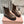 Miu Ankle Boots Coffee Brown Polished Calfskin