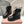 Miu Lace-Up Boots Black Waxed Calfskin