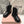 Miu Lace-Up Boots Black Waxed Calfskin