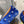 Alaila Ballet Flats In Dark Blue Velvet With Rhinestones 971996