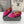 Alaila Ballet Flats In Deep Pink Velvet With Rhinestones 972002