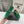 Alaila Ballet Flats In Green Velvet With Rhinestones 972004
