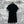 LV 25 Lotus Leaf Short Sleeve Dress Black Cotton
