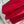 LV 25 Ped Pleated Cross Dress Red Polyester