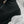 LV 25 Stand-Up Collar Ruffled Edges Dress Black Polyester