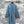 Fendi 25 Long Sleeve Dress Blue Viscose Polyester