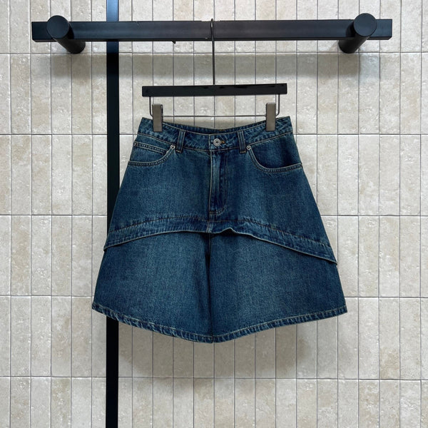 Loew 26s High-Waisted Wide-Leg Denim Cropped Pants 400688
