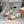 Miu 25C Mary Jane Flat Beige Cream Mix Brown Fabric 235369