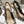 CD 26 Slingback Metallic Floral Embroidery 85mm Black Gold Tweed 592233