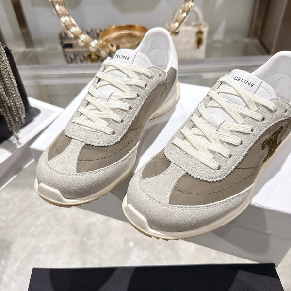 Celine Racer Sneaker Grey Suede Lace 679824