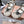 Miu Crochet Ballerinas Cream Black Wool Leather 901742