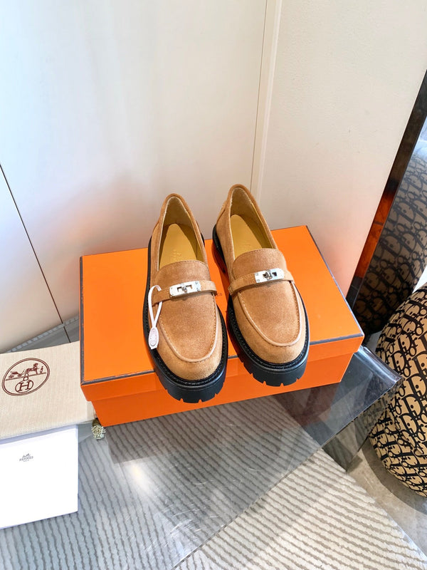 HM Icone Loafer Caramel Suede  963168