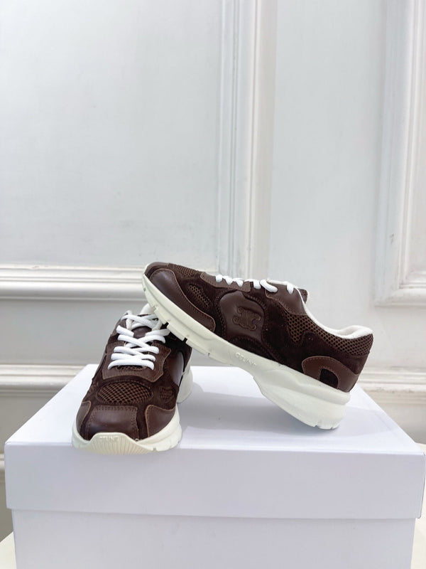 CE 26s Runner Sneaker Coffee Mesh Suede 947583
