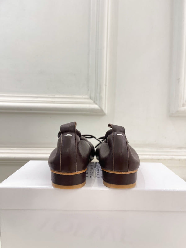 MM 26s Tabi Ballet Flats Chocolate Lambskin 947491