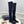 CC 26S Logo Overtheknee Boots 4cm Black Suede 111843