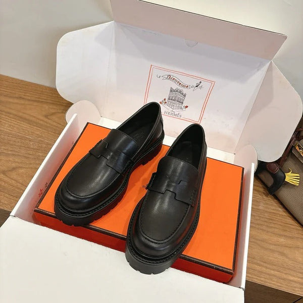 HM 26ss Loafers Black Calfskin 638435