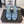 CC 26 Rhinestone Sandal 75mm Blue Lambskin 611732