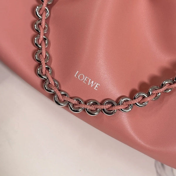 Loewe 2026 Medium Flamenco Purse 30cm Pink Nappa Lambskin