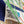 HM 26s Knitting Scarf 90 White Green Blue Colorful Mulberry Silk 148047