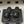 CC 26s Flat Slippers Black Gold Fabric Sheepskin 649487