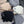 SET SCARF AND HAT IN BLACK WOOL AND RABBIT FUR 388994