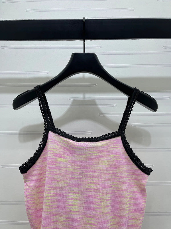 Miumiu 2026 Gradient Camisole Pink and Blue Polyester Viscose 352411