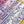 HM 26s Knitting Scarf 90 Pink Blue Colorful Mulberry Silk 147545