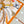 HM 26s 90 Double-sided Scarf White Orange Colorful Mulberry Silk 157529