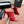 YSL 26ss Pointed High Heels Sandals 110 Dark Red Silk Leather 648787