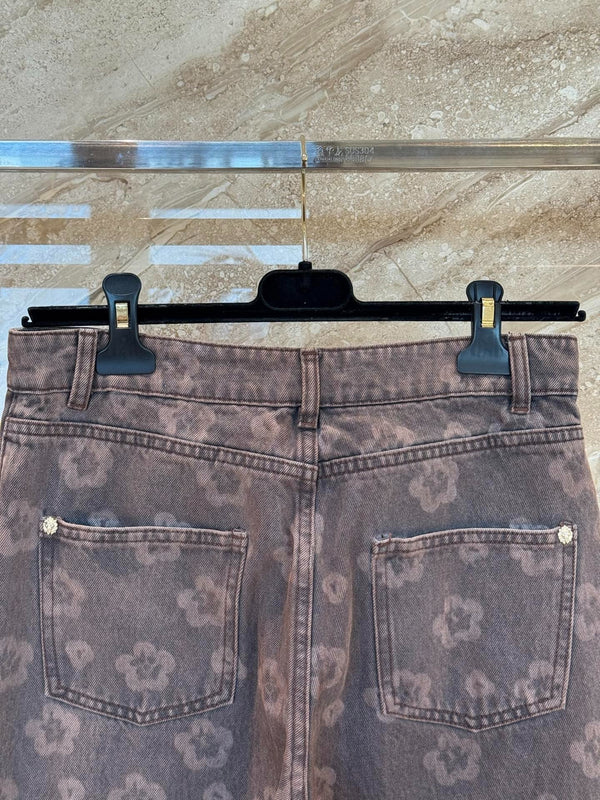 CHANEL 25S RETRO FLORAL JEANS 316