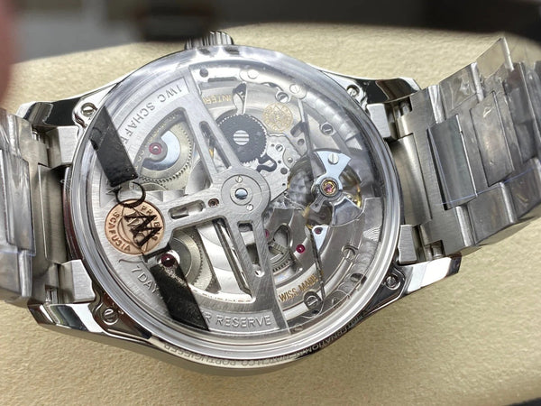 IWC Portuguese 42.4mm Cream Dial Steel Case Blue Numerals