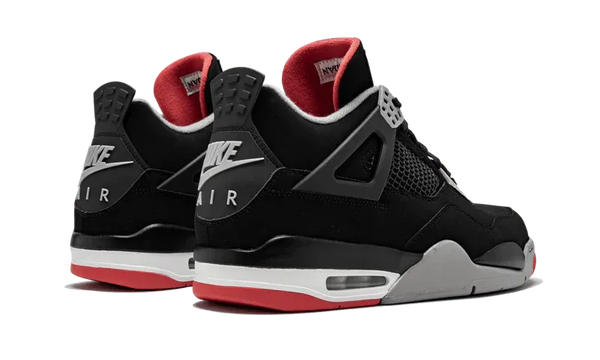 Nike Air Jordan 4 Black Gray Red Suede TPU