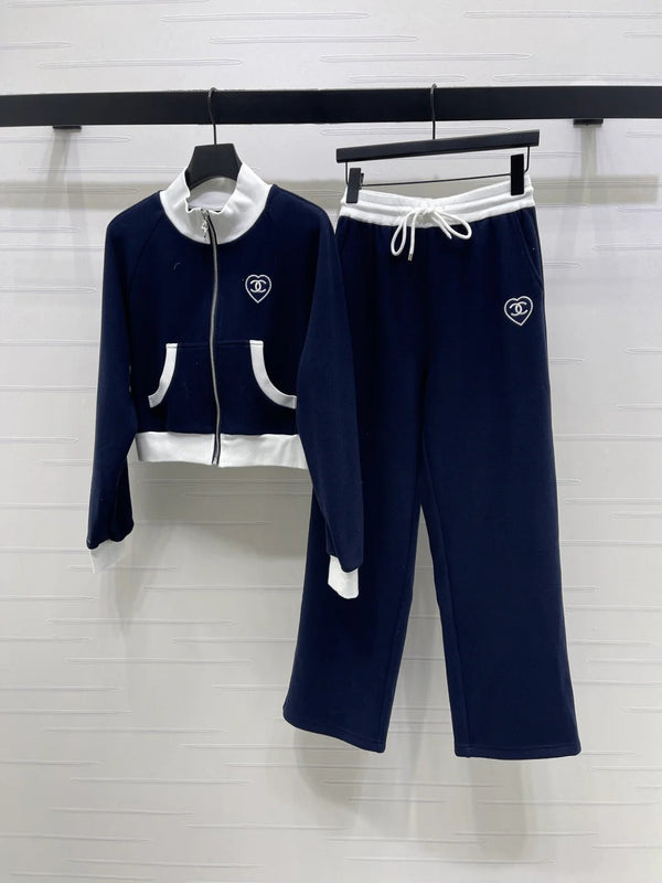 Chanel 2026 Stand Collar Jacket and Trousers Suit Polyester