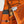 HM 26s 90 House Scarf Orange Colorful Mulberry Silk 153377