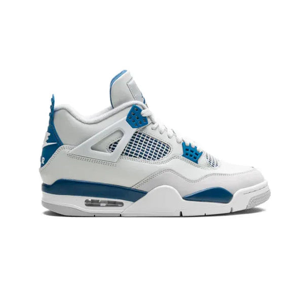 Nike Air Jordan 4 Military Blue White Suede