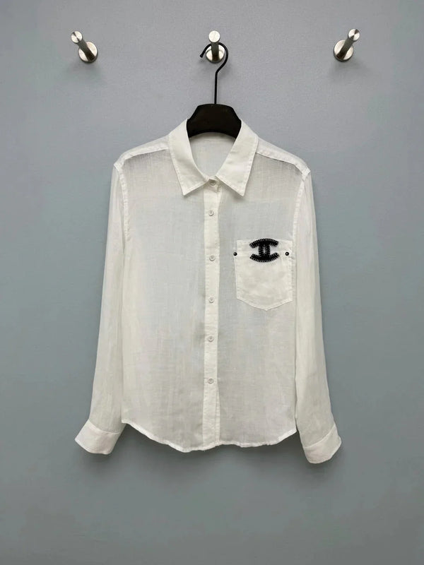 CC 2026 Double C Embroidery Shirt Linen 392370