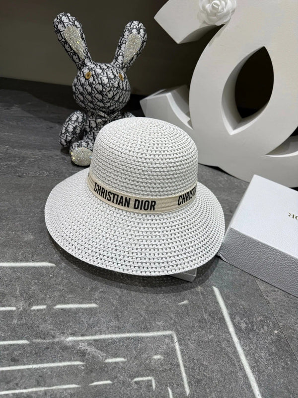 CD Wide Brim Straw Hat 280801