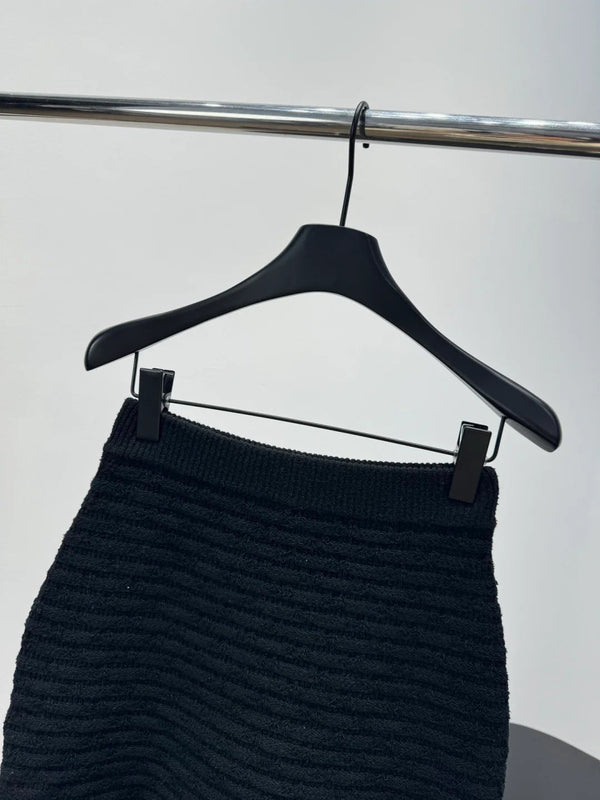 Chanel 2026 Crochet Knit Mini Skirt Wool