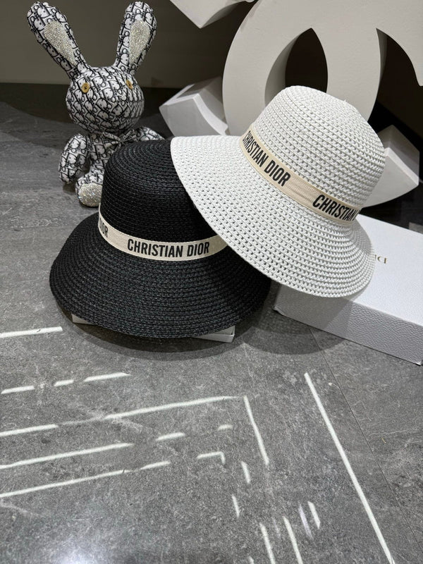 CD Wide Brim Straw Hat 280801