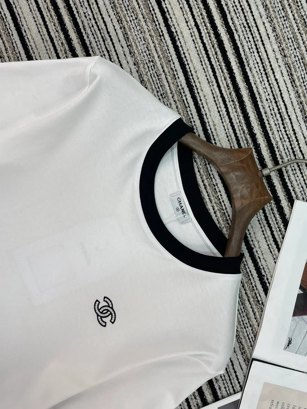 Chanel 2026 Round Neck T-shirt Cotton