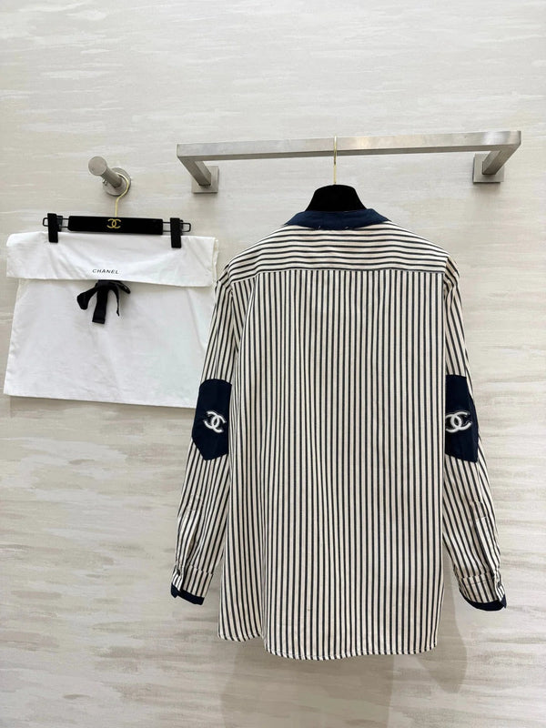 CC 2026 Striped Shirt Black White Blue Cotton 391144
