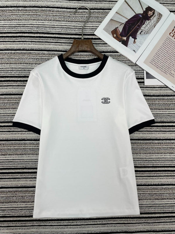 Chanel 2026 Round Neck T-shirt Cotton