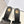 YSL 26ss High-Heeled Slippers 75 Dark Gray Canvas Calfskin 654748