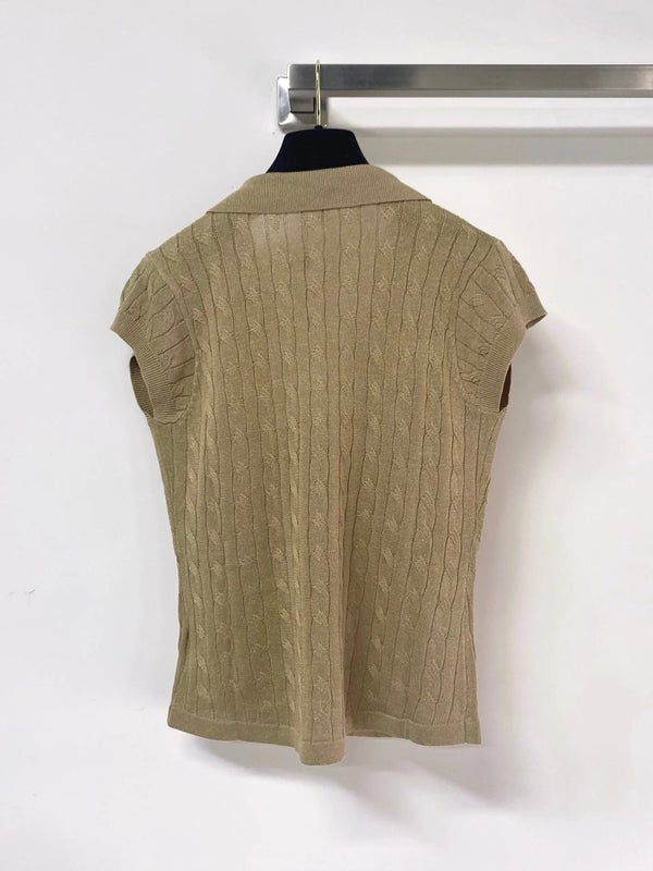CC 2026 Knit Polo Vest Nitrile Cotton 375047