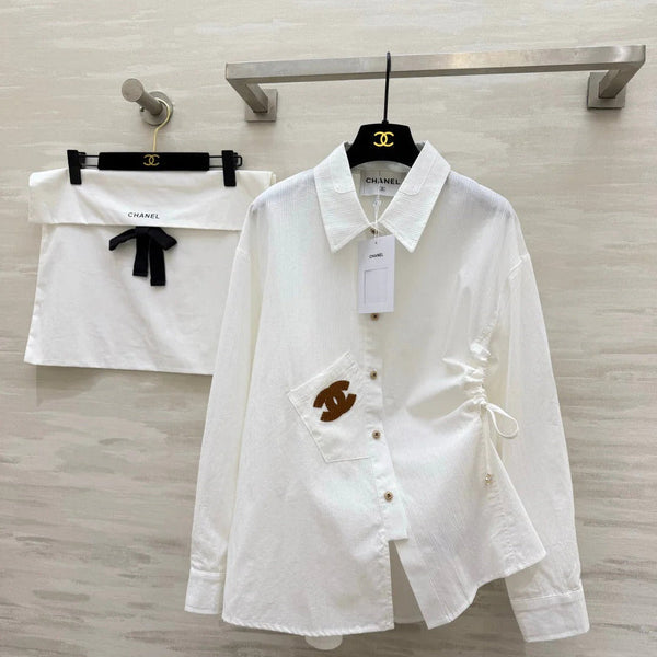 CC 2026 Brown Logo Shirt White 392417