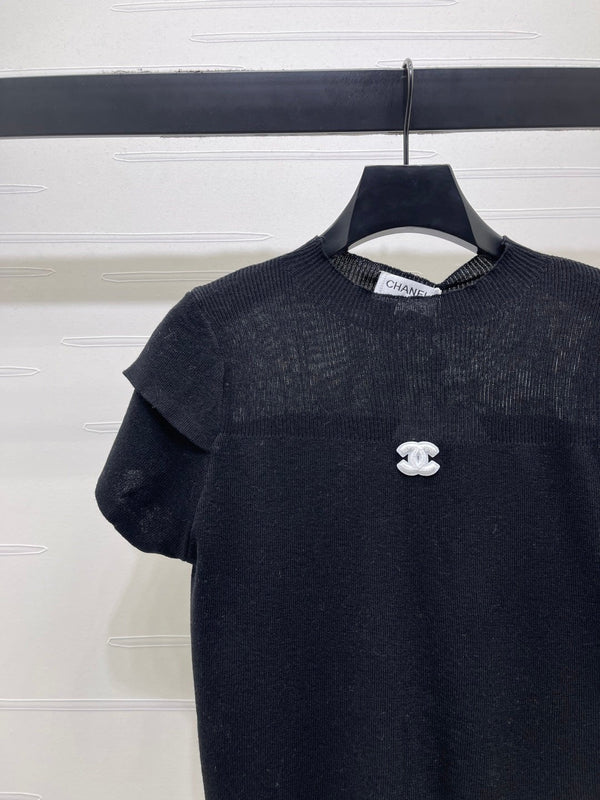 Chanel 2026 Short-sleeve Shirt Wool Cashmere 14093
